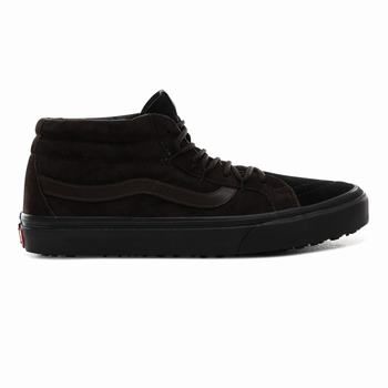 Vans SK8-Mid Reissue Ghillie MTE - Miesten Korkeavartiset tennarit - Suklaa/Mustat